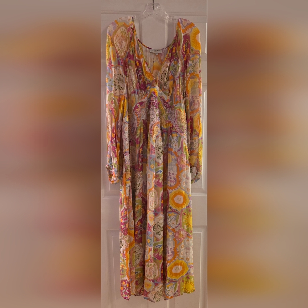 Never Fully Dressed Colorful Bohemian Long Sleeve Dress